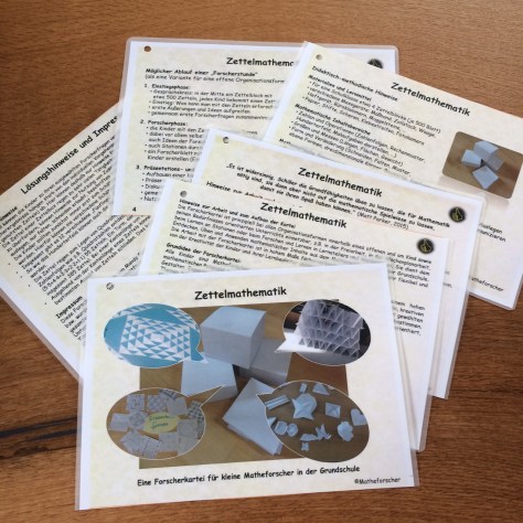 Lehrerhandreichung zur Zettelmathematik