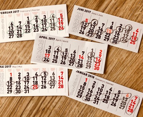 Kalendermathematik Einmaleinsfolgen